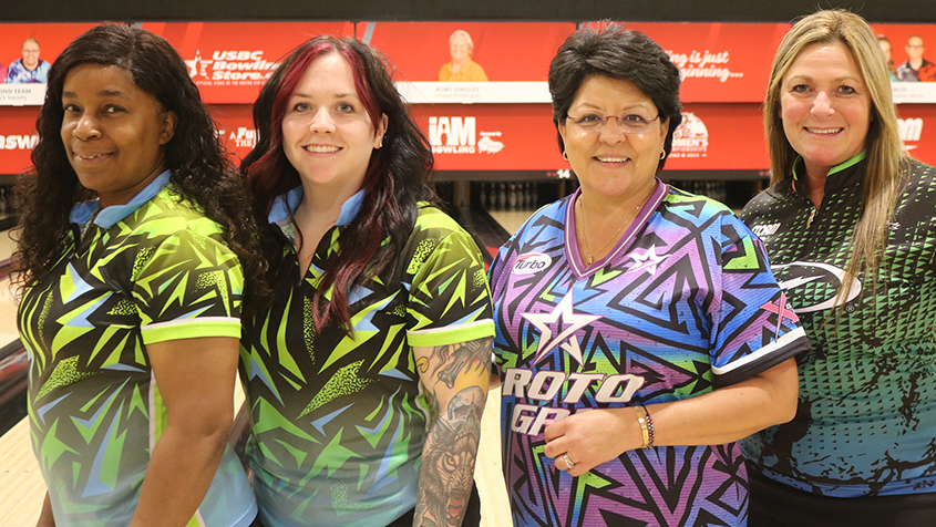 The members of Sterner Strong 2 at the 2023 USBC Women's Championships